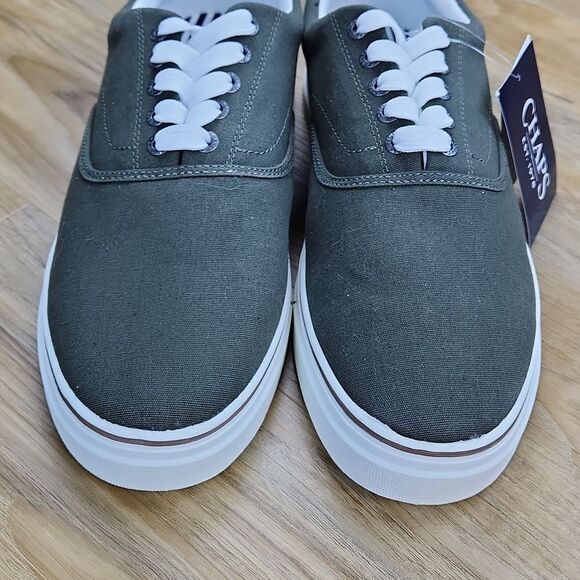 🔹️NWT Chaps Olive Chase Canvas Lace-up Sneakers Men's 10.5 - Picture 4 of 12